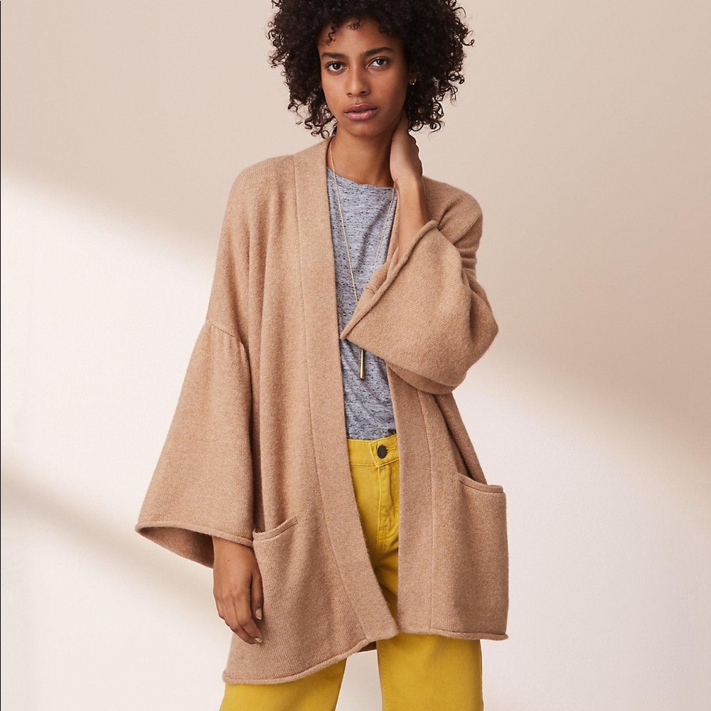 Lou & Grey Bell Sleeve Pocket Cardigan